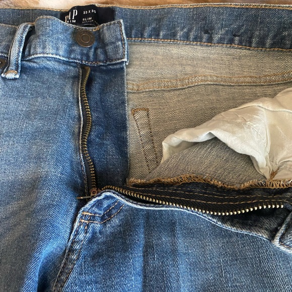GAP Men’s Denim Jeans Slim 33x30 - Picture 4 of 8